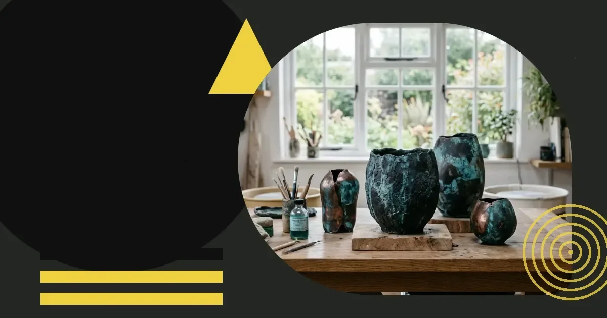 Black aqua patina in your work