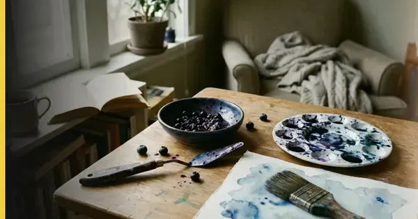 Working with blueberry in your art practice