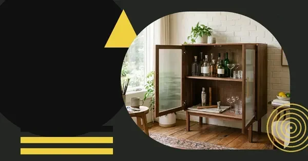 A practical drink and cocktail cabinet for your creative space