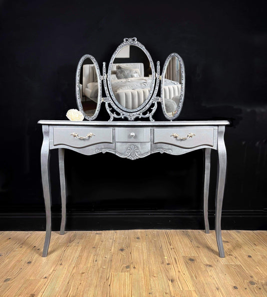 Silver dressing table