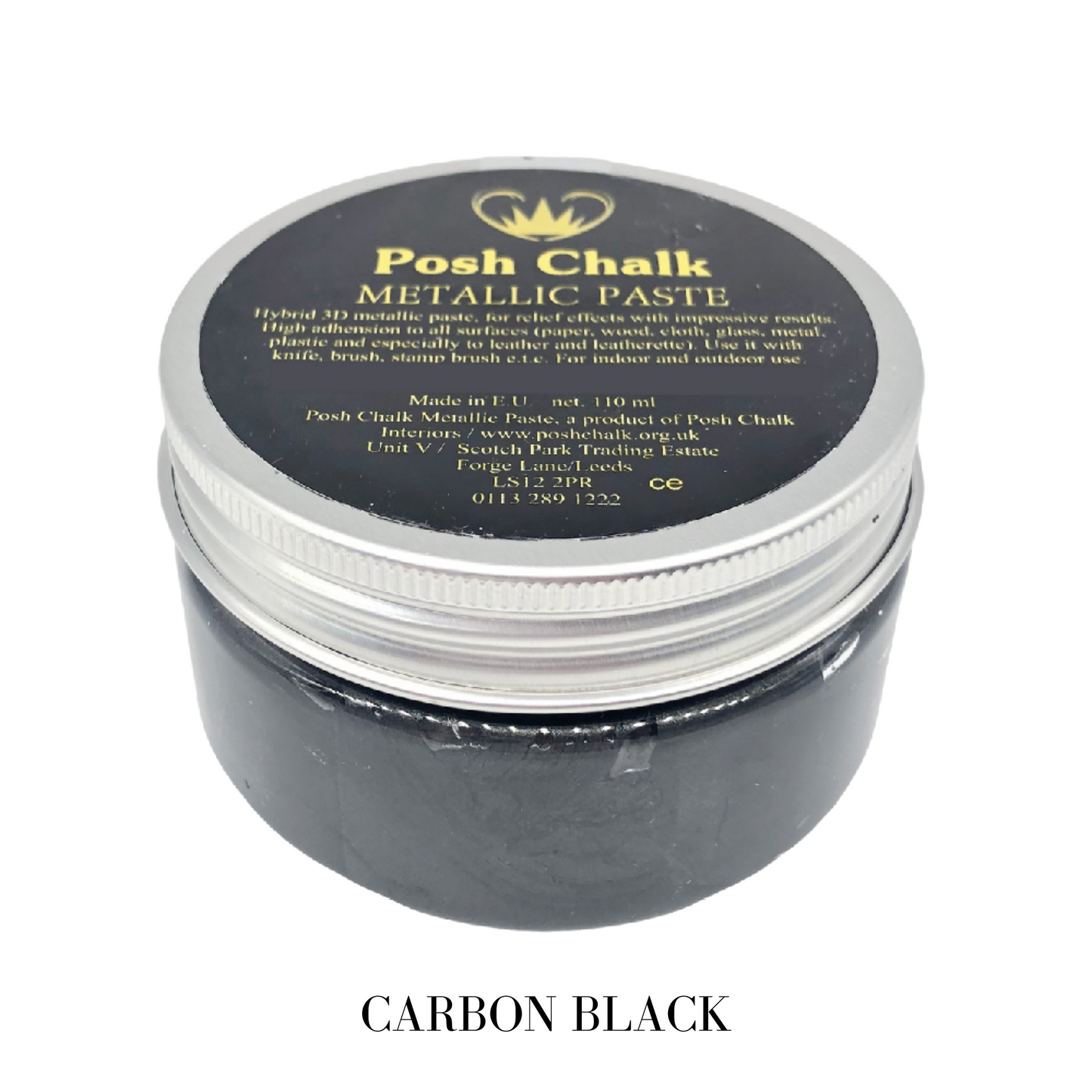 Black Carbon Smooth Metallic Paste